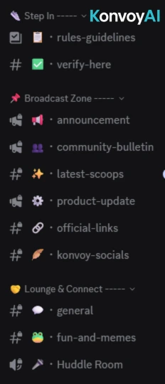 Discord server layout example